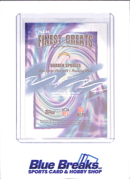 2025 Topps Finest - Darren Sproles -Finest Greats Autograph - San Diego Chargers - Football - #FGA-DS