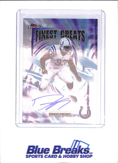 2025 Topps Finest - Dwight Freeney - Finest Greats Autograph - Indianapolis Colts - Football - #FGA-DF