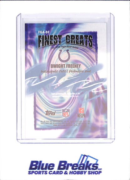 2025 Topps Finest - Dwight Freeney - Finest Greats Autograph - Indianapolis Colts - Football - #FGA-DF