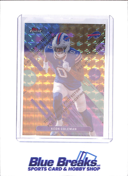 2025 Topps Finest - Keon Coleman - Gold Geometric - 35/50 - Buffalo Bills - Football - #83