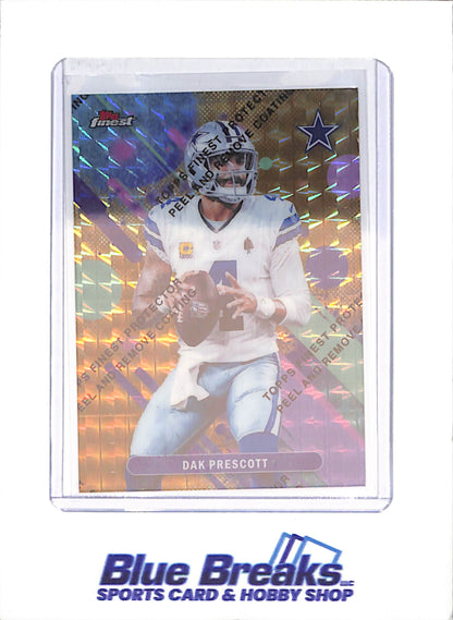 2025 Topps Finest - Dak Prescott - Gold Geometric - 46/50 - Dallas Cowboys - Football - #52