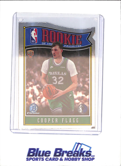 2025-26 Bowman Chrome - Cooper Flagg - Rookie of the Year Favorites - Dallas Mavericks - Basketball - #RY-1
