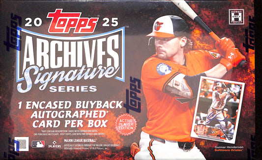 2025 Topps Archives Signature Series Active Player Edition - Baseball - Sealed Wax