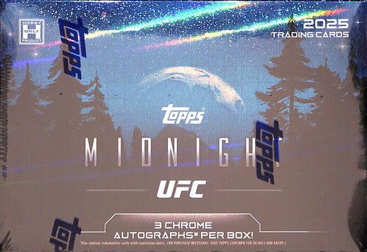 2025 Topps Midnight UFC Hobby Box - Sealed Wax