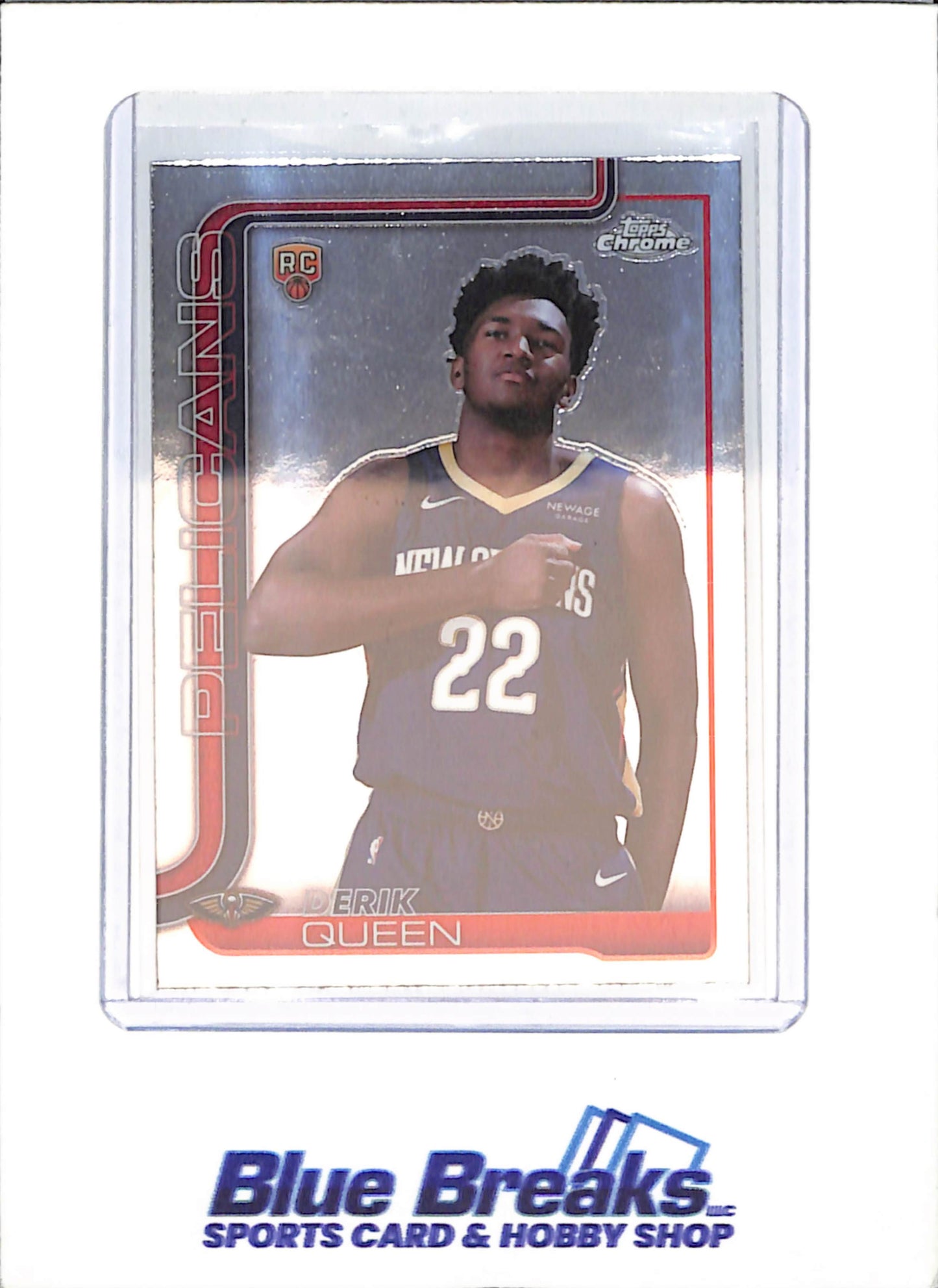 2025-26 Topps Chrome - Derik Queen - Image Variation - RC - New Orleans Pelicans - Basketball - #263