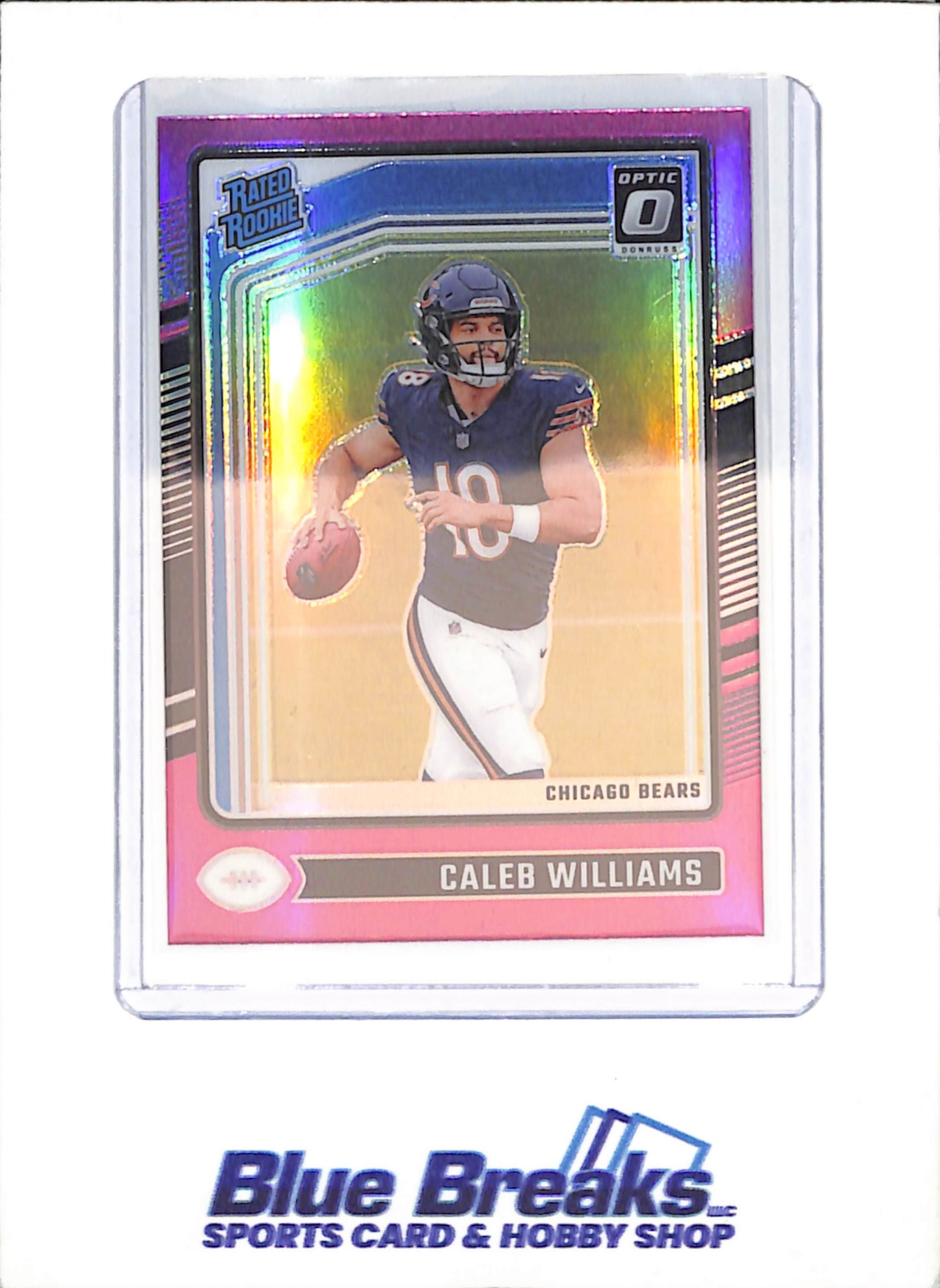 2024 Panini Donruss Opric - Caleb Williams - Pink Rated Rookie - Chicago Bears - Football - #201