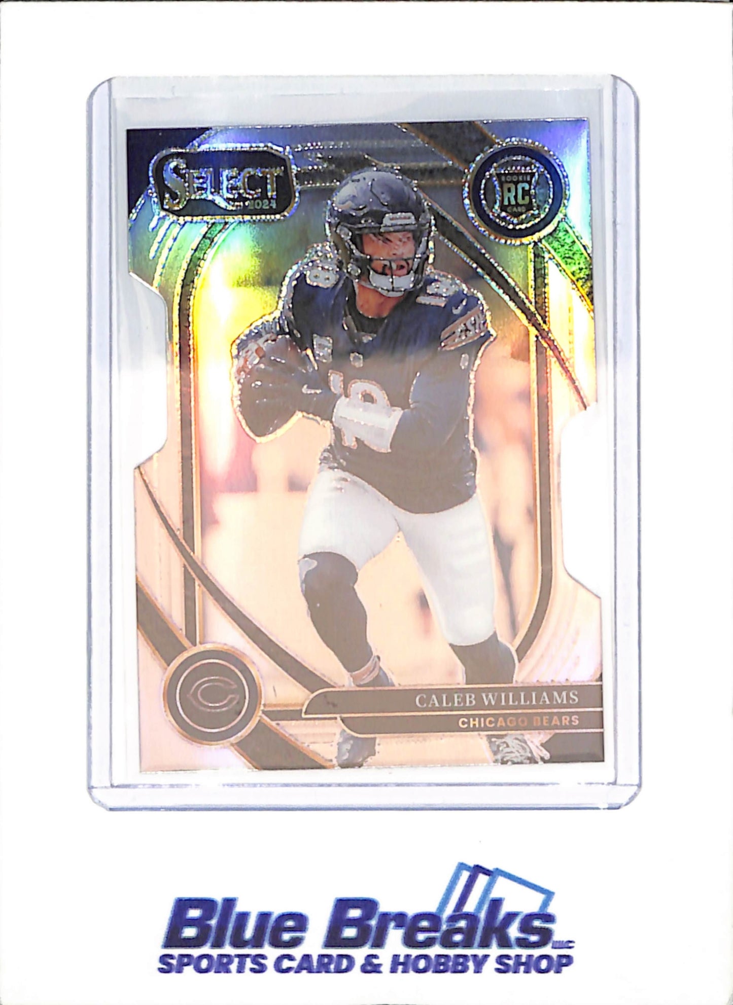 2024 Panini Select - Caleb Williams - Silver Prizm Die-Cut - RC - Chicago Bears - Football - #216