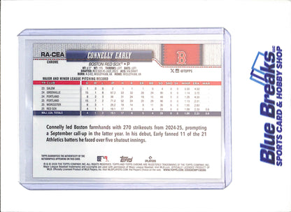 2026 Topps Chrome - Connelly Early - 9/25 - Autograph - RC - Boston Red Sox - Baseball - #RA-CEA