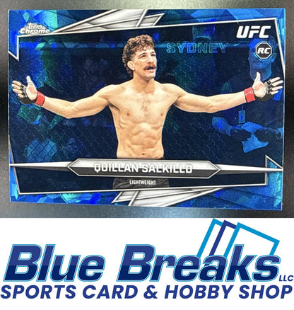 2026 Topps Chrome Sapphire UFC Quillan Salkilld #57l RC
