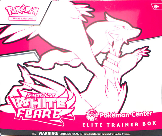 Pokemon - Scarlet & Violet White Flare Elite Trainer Box - Pokemon Center - Sealed Wax