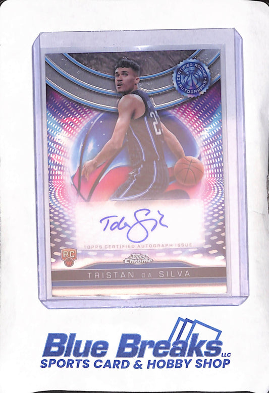 2024-25 Topps Chrome - Tristan Da Silva - Autograph RC - Orlando Magic - Basketball - #TCRA-TD