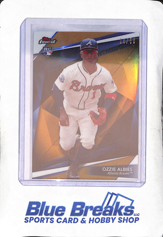2018 Topps Finest - Ozzie Albies - RC - 16/50 - Atlanta Braves - Baseball - #FF-OA