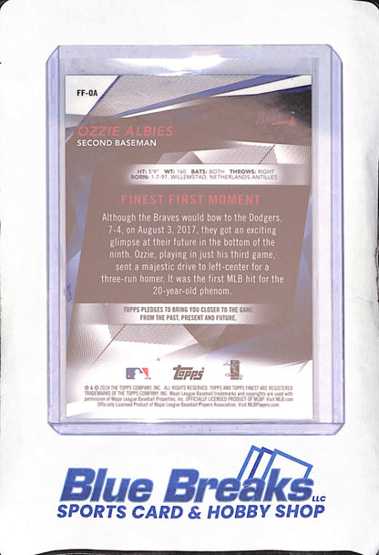 2018 Topps Finest - Ozzie Albies - RC - 16/50 - Atlanta Braves - Baseball - #FF-OA