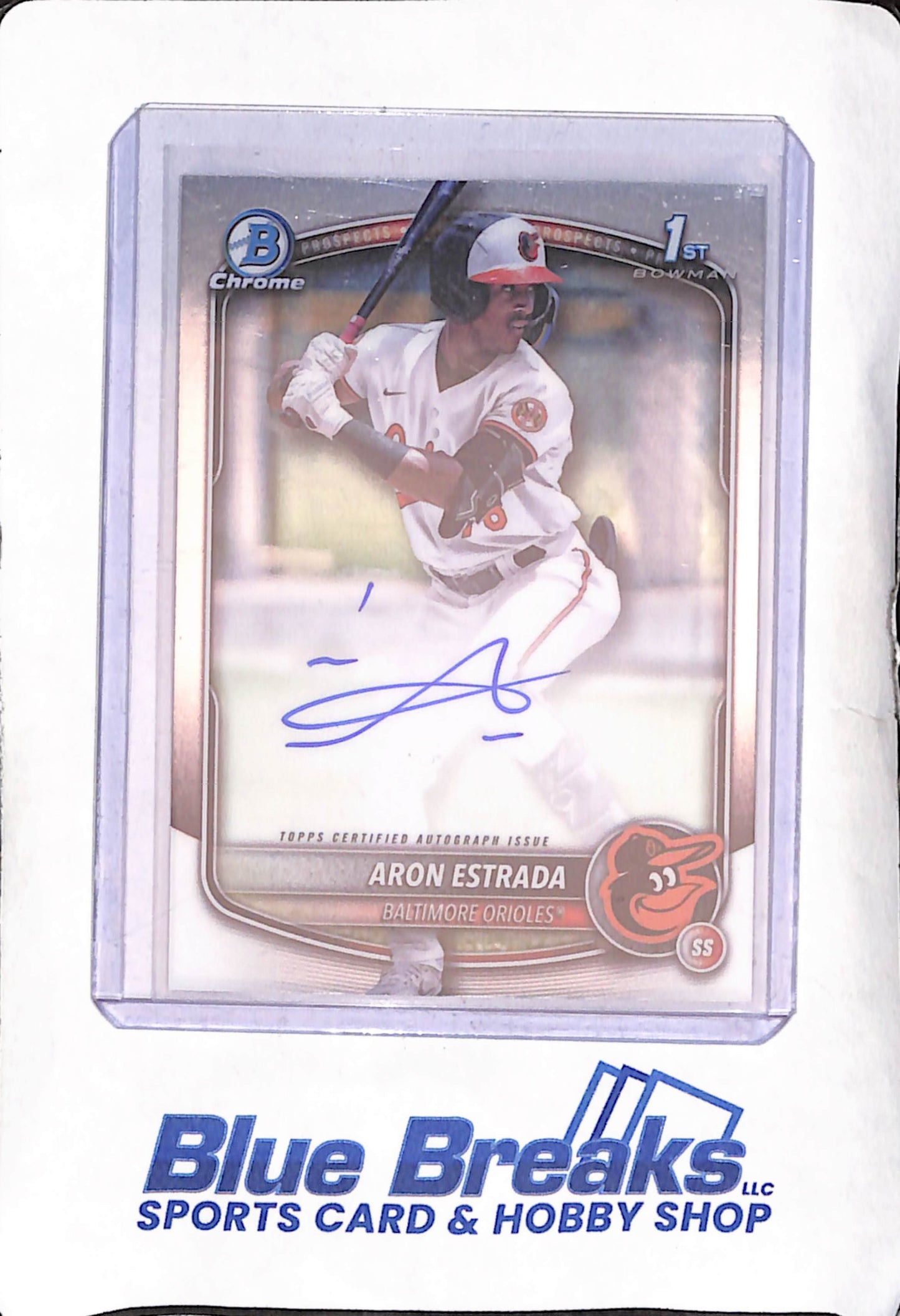 2025 Bowman Chrome - Aron Estrada - 1st Bowman Autograph - Baltimore Orioles - #CPA-AES