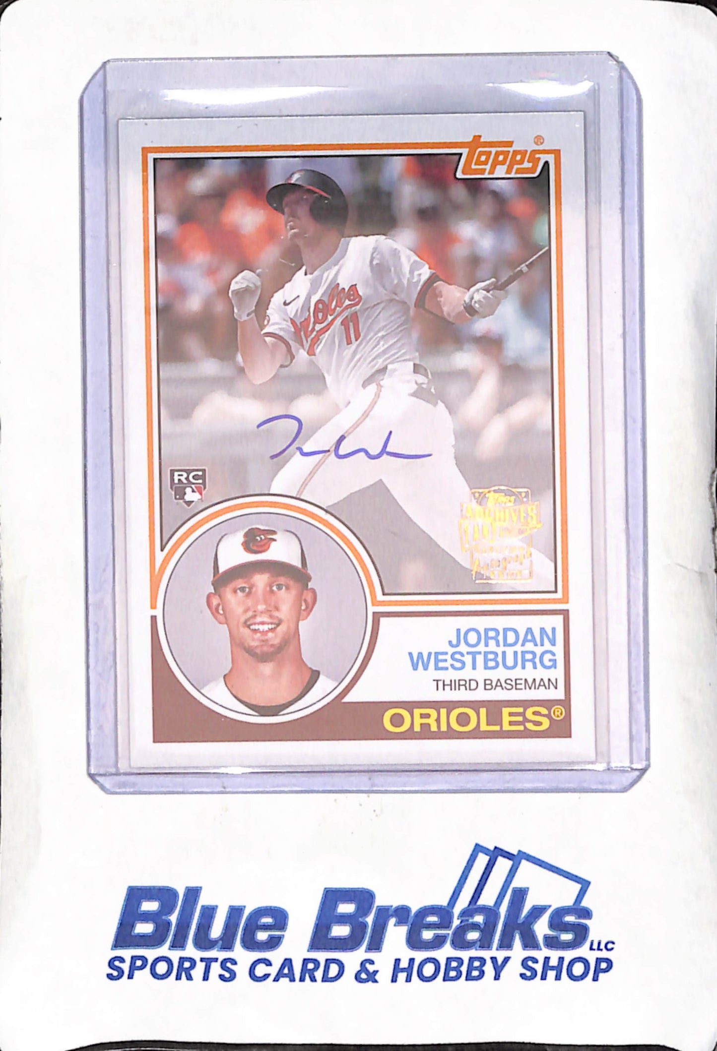 2024 Topps Archives - Jordan Westburg - Fan Favorites RC Autograph - Baltimore Orioles - Baseball - #83FF-JW