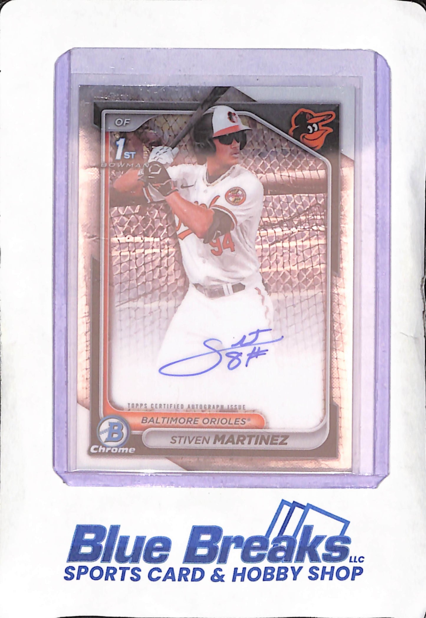 2024 Bowman Chrome - Stiven Martinez - 1st Bowman Autograph - Baltimore Orioles - Baseball - #CPA-SM