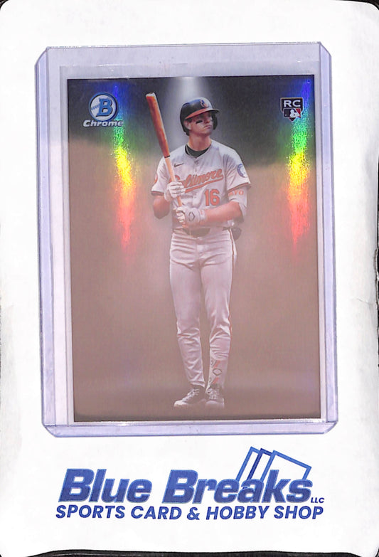 2025 Bowman Chrome - Coby Mayo - Spotlight RC - Baltimore Orioles - Baseball - #BS-13