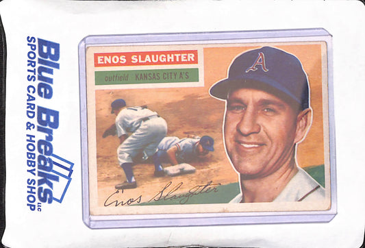 1956 Topps - Enos Slaughter - Kansas City Athletics - Baseball - #109