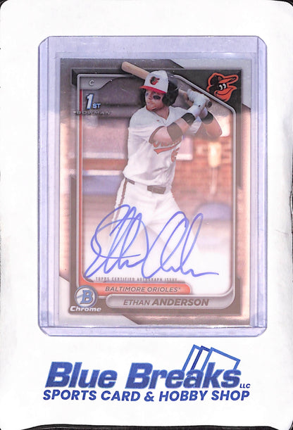 2024 Bowman Chrome - Ethan Anderson - 1st Bowman - Autograph - Baltimore Orioles - Baseball - #CPA-EA