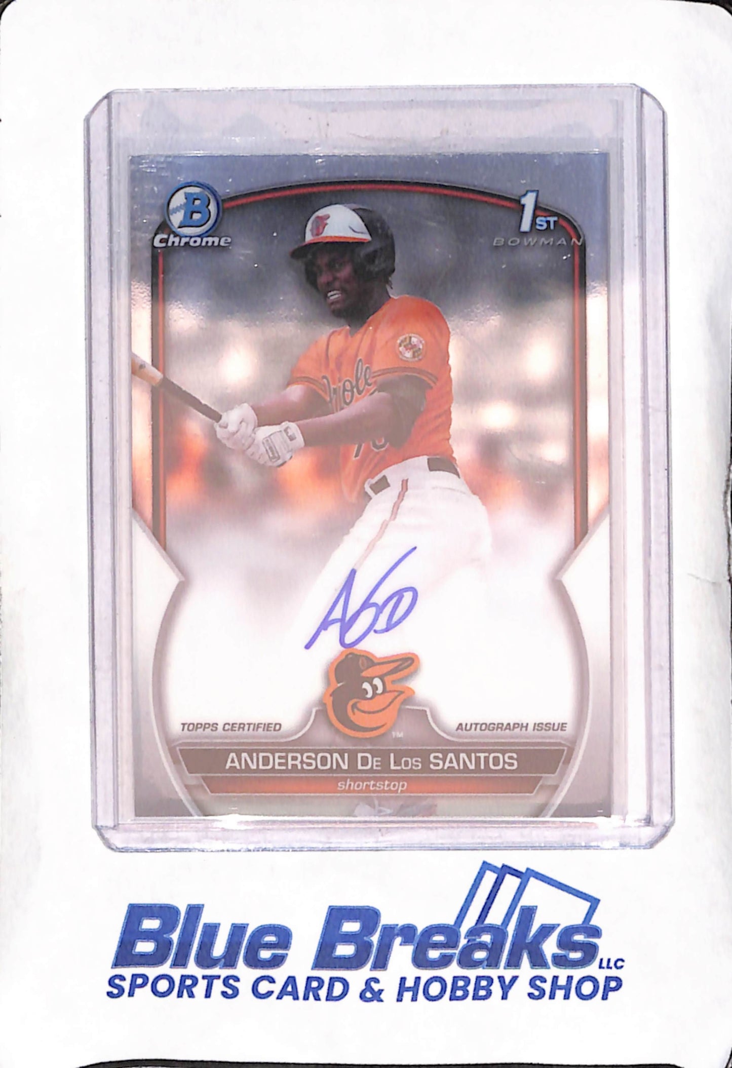 2023 Bowman Chrome - Anderson De Los Santos - 1st Bowman Autograph - Baltimore Orioles - Baseball - #CPA-ADS