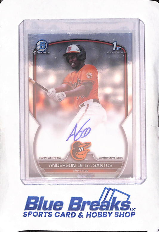 2023 Bowman Chrome - Anderson De Los Santos - 1st Bowman Autograph - Baltimore Orioles - Baseball - #CPA-ADS