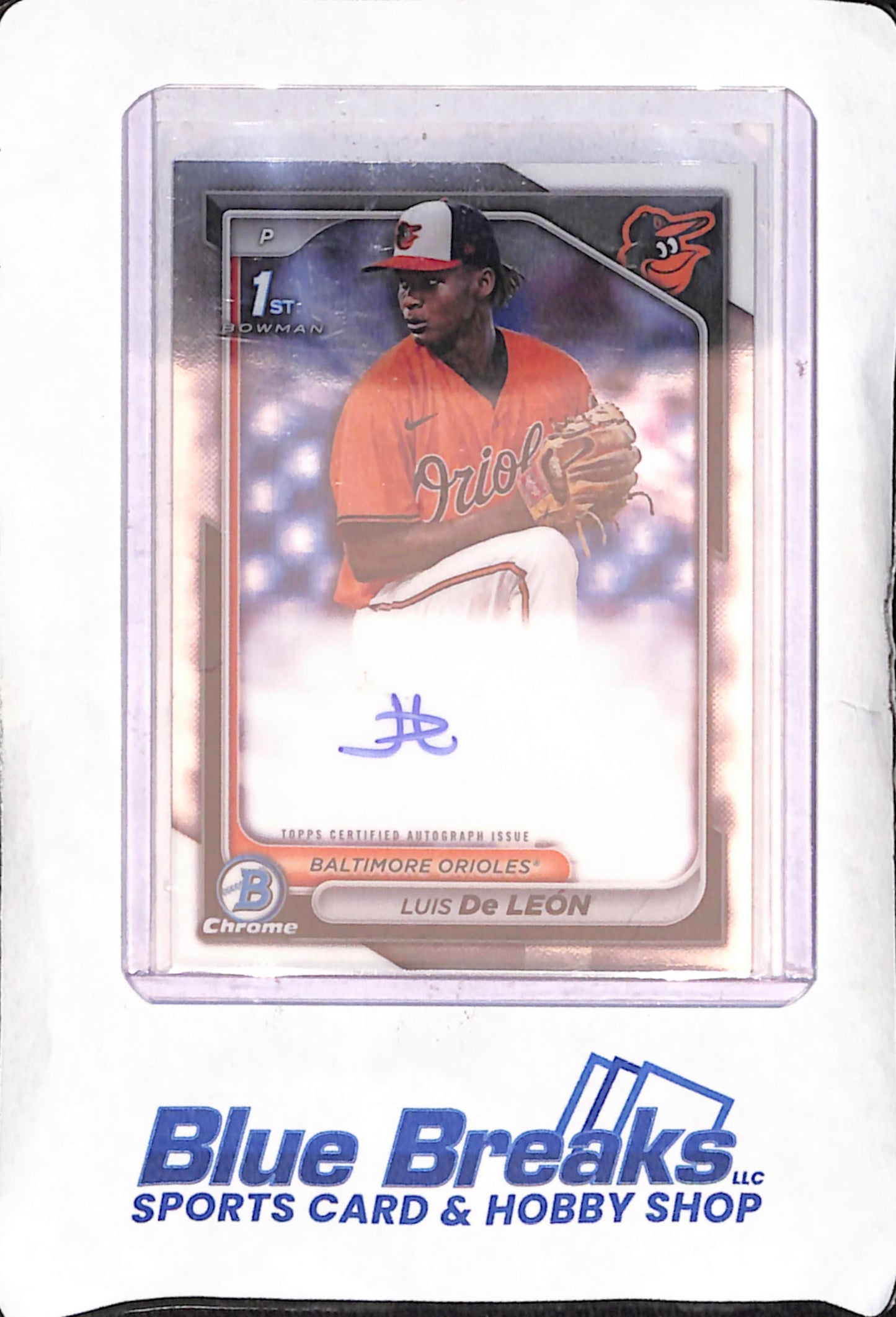 2024 Bowman Chrome - Luis De Leon - 1st Bowman Autograph - Baltimore Orioles - Baseball - #CPA-LDL