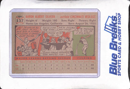 1956 Topps - Al Silvera - RC - Chicago Cubs - Baseball - #137