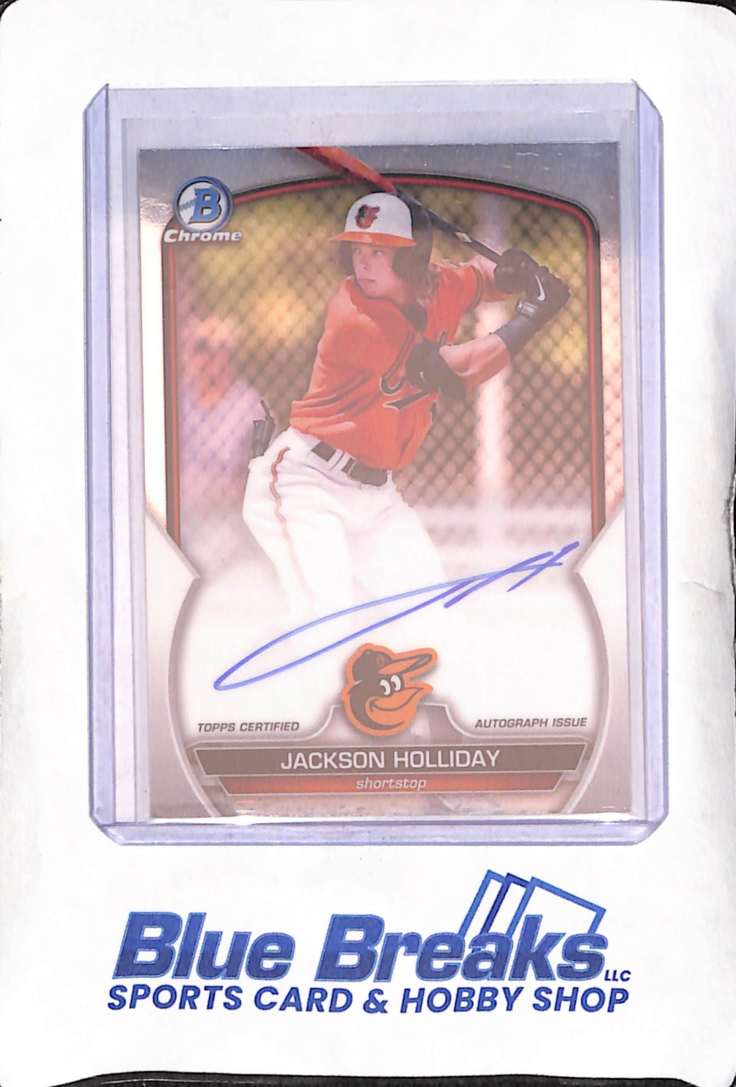 2023 Bowman Chrome - Jackson Holliday - Autograph - Baltimore Orioles - Baseball - #CPA-JH
