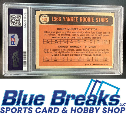 1966 Topps Yankees Rookie Stars Bobby Murcer Dooley Womack #469 RC PSA 2 New York Yankees