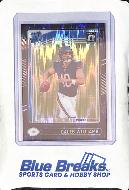 2024 Panini Donruss Optic - Caleb Williams - Purple Shock Rated Rookie - Chicago Bears - Football - #201