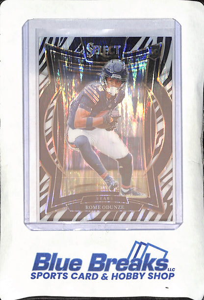 2024 Panini Select - Rome Odunze - Concourse Zebra Shock - Chicago Bears - Football - #3