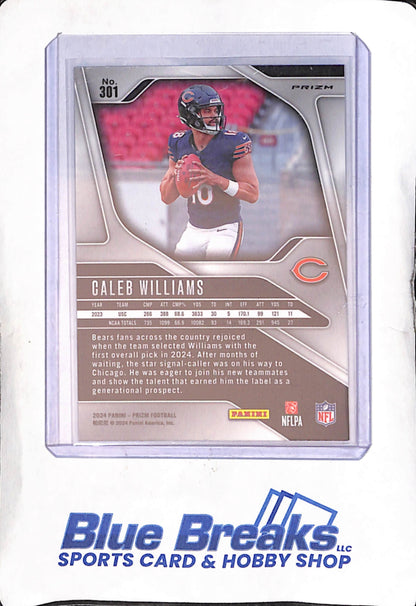 2024 Panini Prizm - Red White Blue Prizm - Caleb Williams - RC - #301 - football - Bears