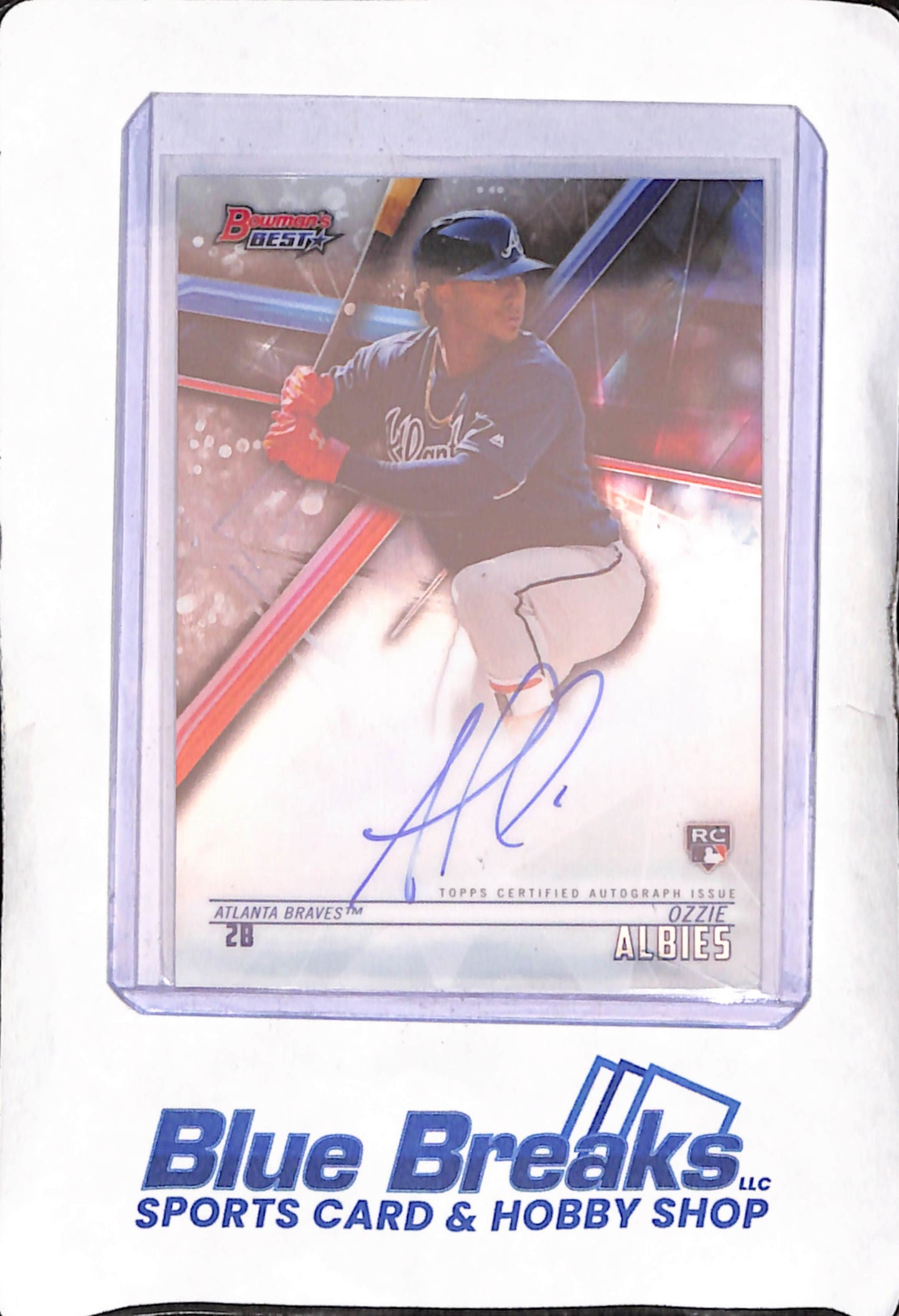 2018 Bowman's Best - Ozzie Albies - RC Autograph - Atlanta Braves - Baseball - #B18-OA