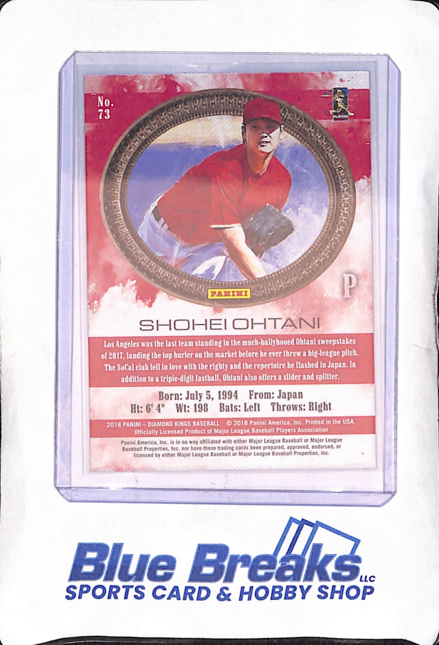 2018 Panini Diamond Kings - Shohei Ohtani - RC - Los Angeles Angels - Baseball - #73