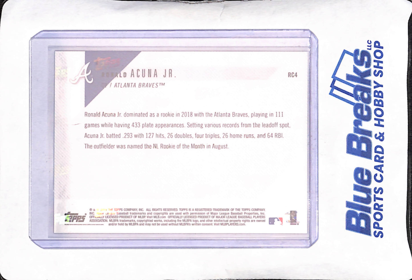 2018 Topps Now - Ronald Acuna Jr - RC - All-Star Rookie Team - Atlanta Braves - Baseball - #RC4