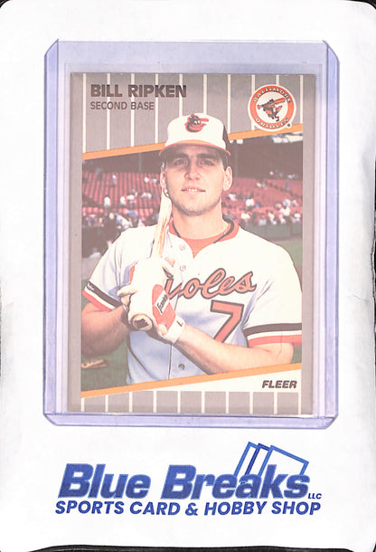 1989 Fleer - Bill Ripken - Black Scribble - Baltimore Orioles - Baseball - #616