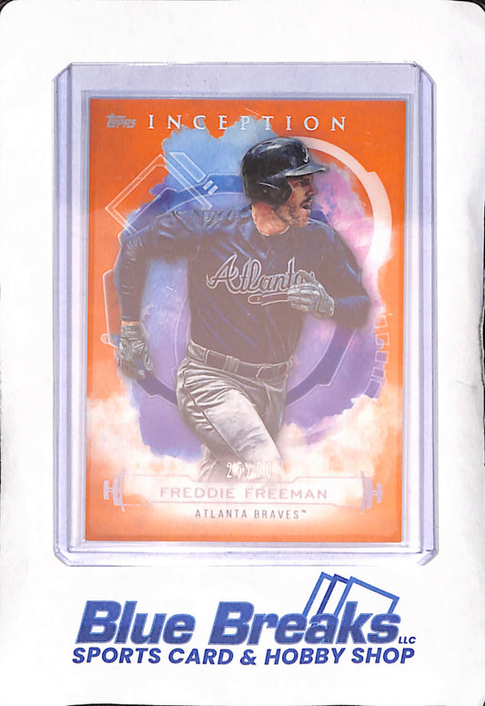 2019 Topps Inception - Freddie Freeman - Orange - 25/50 - Atlanta Braves - Baseball - #4