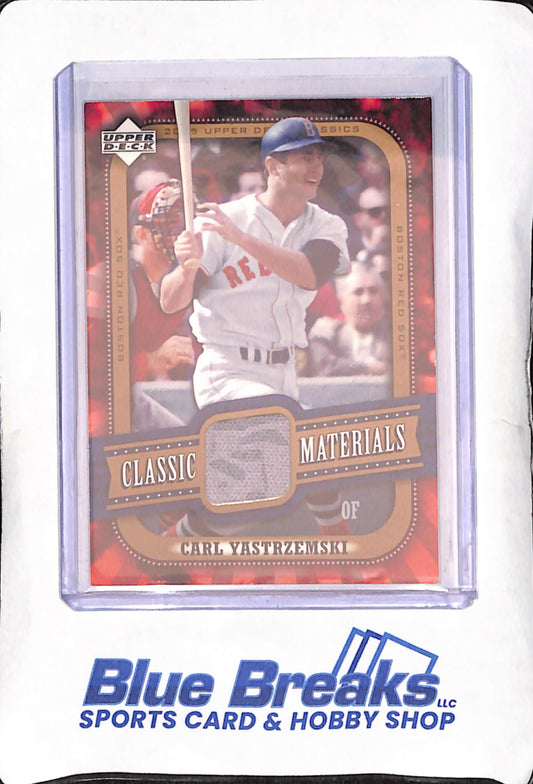2005 Upper Deck Classics - Carl Yastrzemski - Classic Materials Relic - Boston Red Sox - #MA-CY
