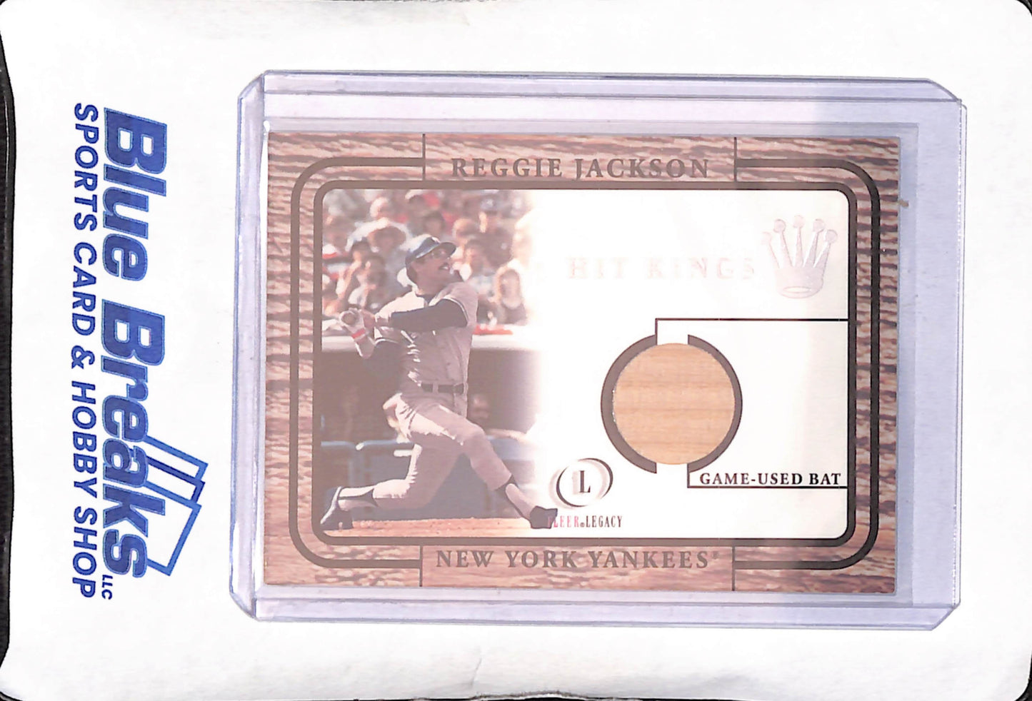 2001 Fleer - Reggie Jackson - Hit Kings - Game-Used Bat Relic - New York Yankees - Baseball