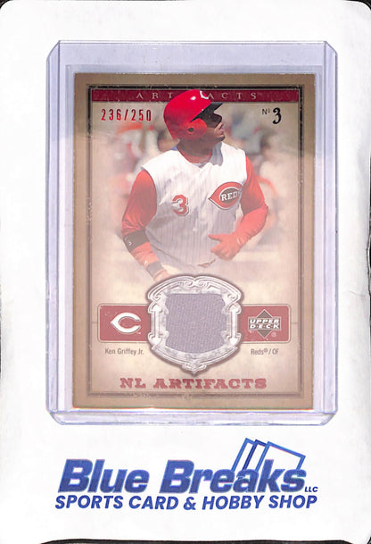 2006 Upper Deck - Ken Griffey Jr - NL Artifacts - 236/250 - Relic - Cincinnati Reds - Baseball - #NL-KG