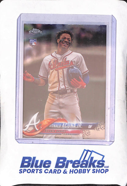 2018 Topps Chrome - Ronald Acuna Jr - RC - Atlanta Braves - Baseball - #HMT25