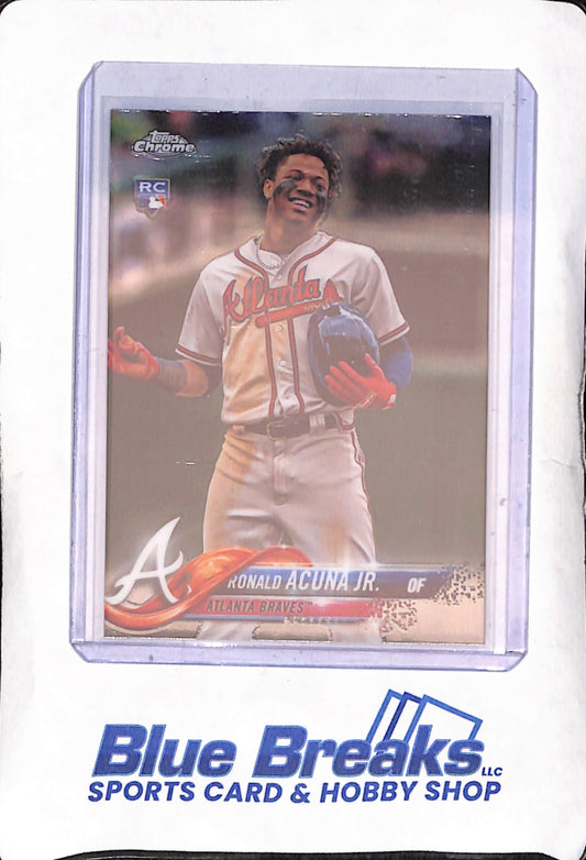 2018 Topps Chrome - Ronald Acuna Jr - RC - Atlanta Braves - Baseball - #HMT25