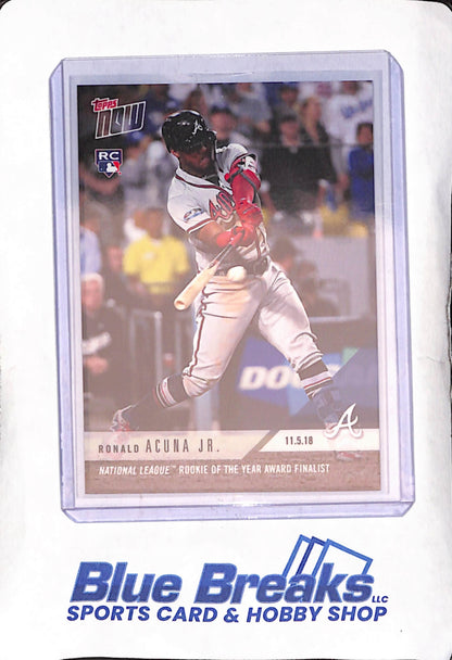 2018 Topps Now - Ronald Acuna Jr - November 5 - RC - Atlanta Braves - Baseball - OS18