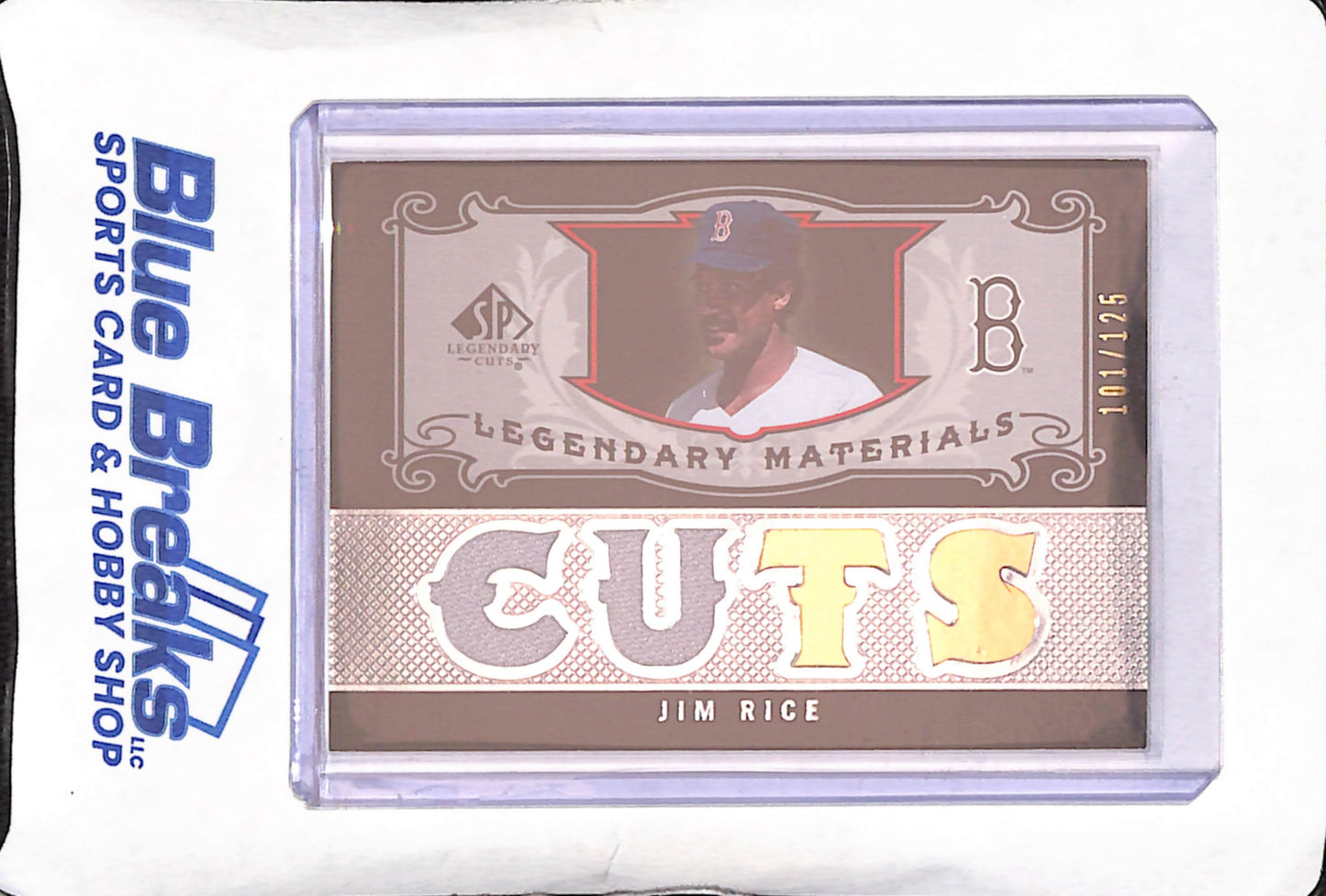 2007 SP Legendary Cuts - Jim Rice - Legendary Materials Quad Relic - 101/125 - Boston Red Sox - Baseball - #LM-JR2
