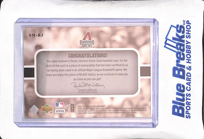 2007 Upper Deck Ultimate Collection - Randy Johnson - Ultimate Star Materials - Relic - Arizona Diamondbacks - Baseball - #SM-RJ