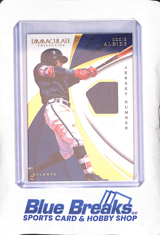 2018 Panini Immaculate - Ozzie Albies - Relic - 12/25 - Atlanta Braves - Baseball - #IS-OA