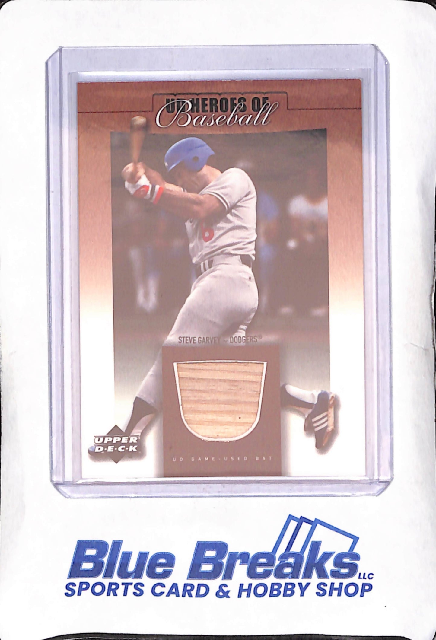2001 Upper Deck - Steve Garvey - Heroes of Baseball - Game-used Bat Relic - Los Angeles Dodgers - Baseball - #B-SG
