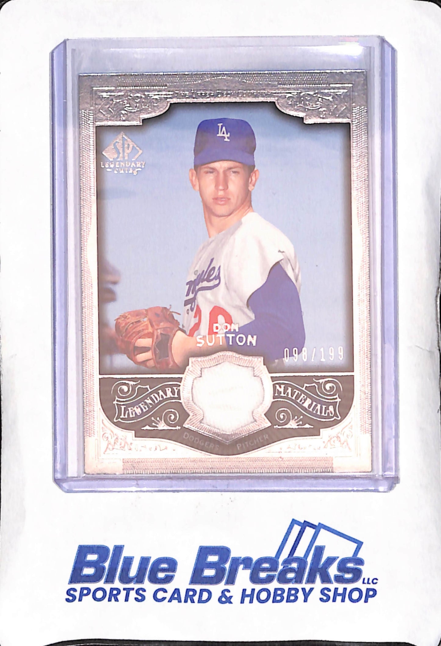 2006 Upper Deck SP Legendary Cuts - Don Sutton - Legendary Materials  Relic - 98/199 - Los Angeles Dodgers - Baseball - #LM-SU
