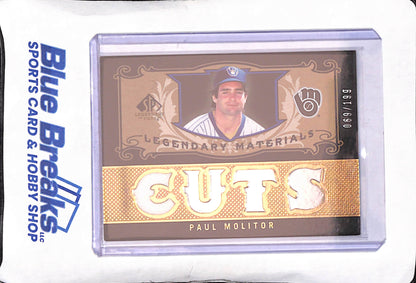 2007 Upper Deck SP Game Used - Paul Moliter - Legendary Materials - Relic - 69/199 - Milwaukee Brewers - Baseball - #LM-PM2