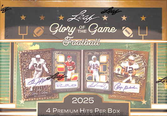 2025 Leaf Glory of the Game Football Hobby Box - Sealed Wax